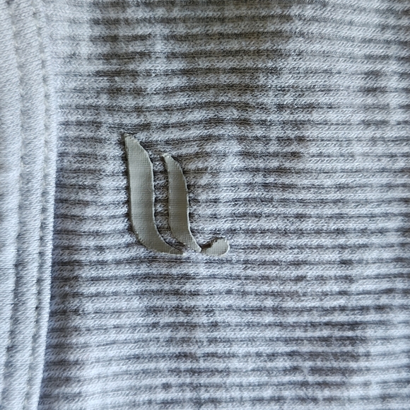 Fabletics Light Gray Ribbed Tank Top - Picture 3 of 3